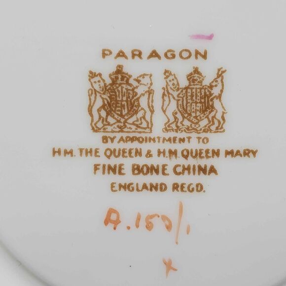 Paragon Teacup and Saucer Blue Vintage - Picture 8 of 10